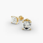 Load image into Gallery viewer, Lab Created Asscher Cut Diamond Stud Earrings