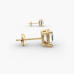 Load image into Gallery viewer, Lab Created Asscher Cut Diamond Stud Earrings