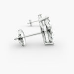 Load image into Gallery viewer, Marquise‑Cut Two‑Prong Diamond Stud Earrings | Lab‑Grown | 10K/14K/18K Gold