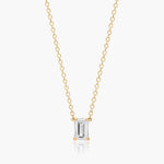 Load image into Gallery viewer, Emerald Cut Lab-Grown Diamond Solitaire Pendant (0.25 to 3.00 CTW - E-F / VVS-VS)