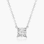 Load image into Gallery viewer, Princess Cut Lab-Grown Diamond Solitaire Pendant (0.25 to 3.00 CTW - E-F / VVS-VS)