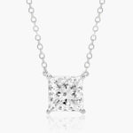 Load image into Gallery viewer, Princess Cut Lab-Grown Diamond Solitaire Pendant (0.25 to 3.00 CTW - E-F / VVS-VS)