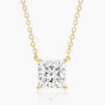 Load image into Gallery viewer, Princess Cut Lab-Grown Diamond Solitaire Pendant (0.25 to 3.00 CTW - E-F / VVS-VS)