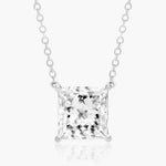 Load image into Gallery viewer, Princess Cut Lab-Grown Diamond Solitaire Pendant (0.25 to 3.00 CTW - E-F / VVS-VS)