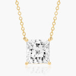 Load image into Gallery viewer, Princess Cut Lab-Grown Diamond Solitaire Pendant (0.25 to 3.00 CTW - E-F / VVS-VS)