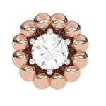 Load image into Gallery viewer, Flower Lab Grown Diamond Earrings 0.93 CTW in 10K 14K 18K White Yellow Rose Gold