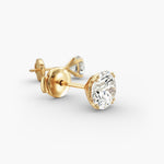 Load image into Gallery viewer, Lab Grown Round Cut Double Prong Diamond Stud Earrings
