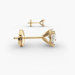 Load image into Gallery viewer, Lab Grown Round Cut Double Prong Diamond Stud Earrings