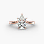 Load image into Gallery viewer, 1.40 Carat Lab Grown Diamond Ring with Pear Accent | IGI Certified