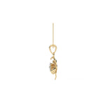 Load image into Gallery viewer, 0.41 CT Lab-Grown Diamond Floral Pendant Necklace | Solid Gold | Elegant Flower Design