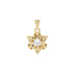 Load image into Gallery viewer, 0.41 CT Lab-Grown Diamond Floral Pendant Necklace | Solid Gold | Elegant Flower Design