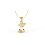 Load image into Gallery viewer, 0.47 CT Lab-Grown Diamond Blade & Ball Pendant Necklace | Solid Gold | Modern Design