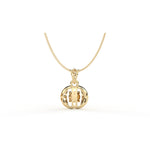 Load image into Gallery viewer, 0.47 CT Lab-Grown Diamond Ball Pendant Necklace | Solid Gold | Modern Minimalist Design