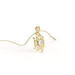 Load image into Gallery viewer, 0.47 CT Lab-Grown Diamond Unique Pendant Necklace | Solid Gold | Modern Elegant Design