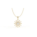 Load image into Gallery viewer, 0.47 CT Lab-Grown Diamond Unique Floral Pendant Necklace | IGI Certified | Elegant Design