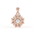 Load image into Gallery viewer, 0.47 CT Lab-Grown Diamond Leaf Pendant Necklace | Solid Gold | Elegant Nature-Inspired Design