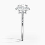 Load image into Gallery viewer, Cushion Cut Lab Grown Diamond Halo Ring with Pavé Band – 1 to 5 Carat Center | USA Crafted