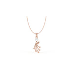 Load image into Gallery viewer, 0.47 CT Lab-Grown Diamond Unique-Line Ball Pendant Necklace | Solid Gold | Modern Design