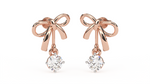 Load image into Gallery viewer, Round Lab Grown Diamond Drop Earrings 0.50 CTW in 10K 14K 18K White Yellow Rose Gold