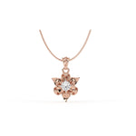 Load image into Gallery viewer, 0.41 CT Lab-Grown Diamond Floral Pendant Necklace | Solid Gold | Elegant Flower Design