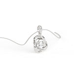 Load image into Gallery viewer, 0.18 CT Lab-Grown Diamond Twisted Round Pendant Necklace | Solid Gold | Modern Design