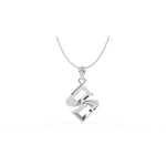 Load image into Gallery viewer, 0.47 CT Lab-Grown Diamond Twisted Pendant Necklace | Solid Gold | Modern Elegant Design