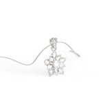 Load image into Gallery viewer, 0.47 CT Lab-Grown Diamond Flower Pendant Necklace | Solid Gold | Elegant Floral Design