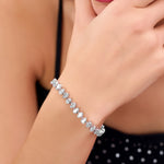 Load image into Gallery viewer, Tennis Pear-Shaped Diamond Bracelet – Bold, Elegant & Ethical