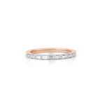 Load image into Gallery viewer, 0.32 CT Lab-Grown Baguette Diamond Half Eternity Ring | IGI Certified
