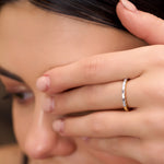 Load image into Gallery viewer, 0.32 CT Lab-Grown Baguette Diamond Half Eternity Ring | IGI Certified