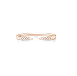 Load image into Gallery viewer, 0.06 Carat Lab Grown Diamond Open Cuff Ring in Gold | IGI Certified