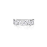Load image into Gallery viewer, 1.20 CT Marquise & Round Lab-Grown Diamond Half Eternity Ring | IGI Certified