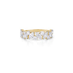 Load image into Gallery viewer, 1.20 CT Marquise & Round Lab-Grown Diamond Half Eternity Ring | IGI Certified