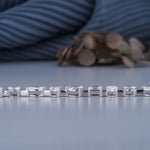 Load image into Gallery viewer, 8.90 CTW Multi‑Shape Diamond Tennis Bracelet – Lab‑Grown in Solid Gold