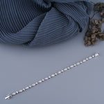 Load image into Gallery viewer, 4.60 CTW Marquise & Round Diamond Tennis Bracelet – Lab‑Grown in Solid Gold