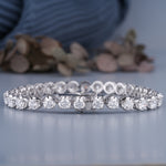 Load image into Gallery viewer, 7.70 CTW Round Diamond Tennis Bracelet – Lab‑Grown in Solid Gold