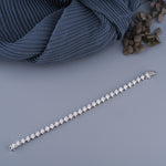Load image into Gallery viewer, 7.70 CTW Round Diamond Tennis Bracelet – Lab‑Grown in Solid Gold