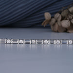 Load image into Gallery viewer, 7.63 CTW Baguette & Round Diamond Tennis Bracelet – Lab‑Grown in Solid Gold