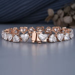 Load image into Gallery viewer, Tennis Heart-Shaped Diamond Bracelet – Romantic, Radiant & Responsibly Made