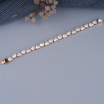 Load image into Gallery viewer, Tennis Heart-Shaped Diamond Bracelet – Romantic, Radiant & Responsibly Made