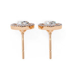 Load image into Gallery viewer, 1.62 Ctw Pear & Round Diamond Halo Stud Earrings in 10K/14K/18K Gold (White, Yellow, Rose)