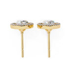 Load image into Gallery viewer, 1.62 Ctw Pear & Round Diamond Halo Stud Earrings in 10K/14K/18K Gold (White, Yellow, Rose)