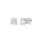 Load image into Gallery viewer, Round Lab-Grown Diamond Stud Earrings (0.50–10.00 CTW) – 4‑Prong, IGI Certified