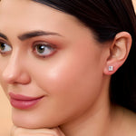 Load image into Gallery viewer, 1.50 CTW Princess Lab-Grown Diamond Stud Earrings in 14K Yellow Gold – IGI Certified