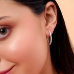 Load image into Gallery viewer, 1.63 CTW Inside & Out Round Diamond Hoop Earrings in 10K/14K/18K Gold (White, Yellow, Rose)