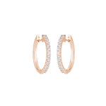 Load image into Gallery viewer, 0.39 Ctw Round Diamond Hoop Earrings in 10K/14K/18K Gold (White, Yellow, Rose)