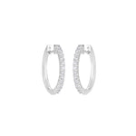 Load image into Gallery viewer, 0.39 Ctw Round Diamond Hoop Earrings in 10K/14K/18K Gold (White, Yellow, Rose)