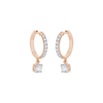 Load image into Gallery viewer, 0.98 Ctw Round Diamond Dangle Drop Earrings in 10K/14K/18K Gold (White, Yellow, Rose)