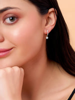 Load image into Gallery viewer, 0.98 Ctw Round Diamond Dangle Drop Earrings in 10K/14K/18K Gold (White, Yellow, Rose)