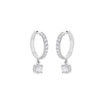 Load image into Gallery viewer, 0.98 Ctw Round Diamond Dangle Drop Earrings in 10K/14K/18K Gold (White, Yellow, Rose)